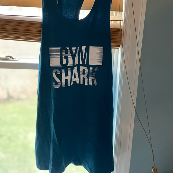 Gymshark Logo Strip Graphic Stringer - Sea Teal - Men’s Size: Medium - Picture 2 of 5